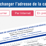 Changement d’adresse de la carte grise