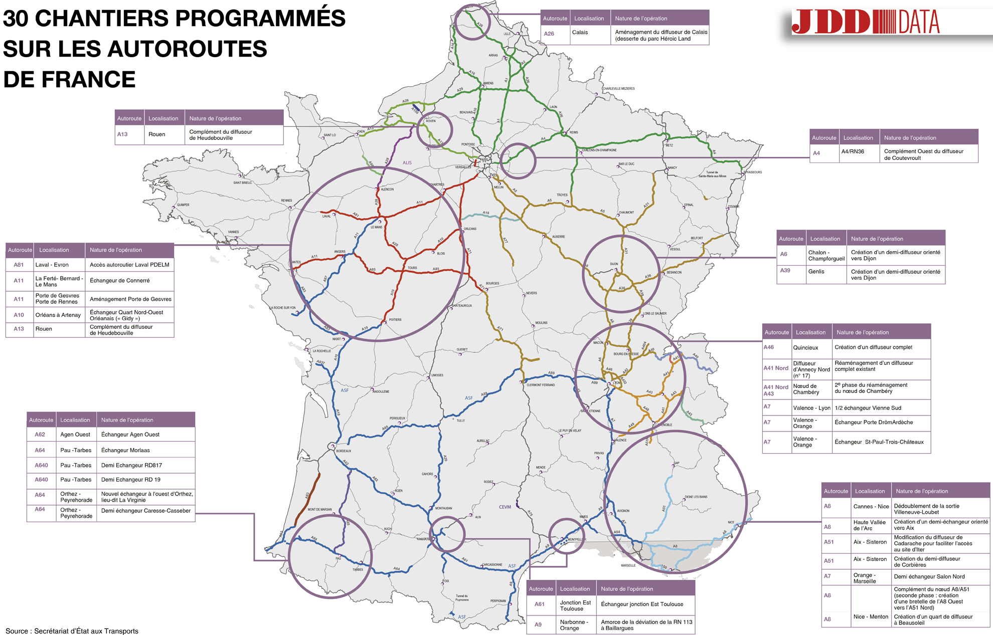 Carte De France Des Autoroutes 2018 Info ≡ Voyage Carte Plan