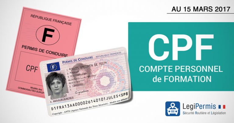 Payer Son Permis Avec Le CPF Dés Le 15 Mars - LegiPermis