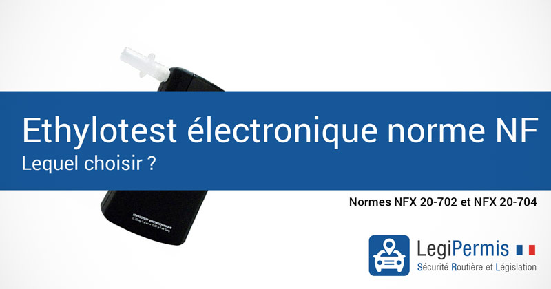 Ethylotest électronique force de l'ordre : NF EN 15964