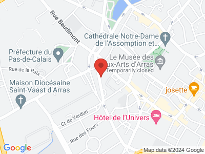 Plan Google Stage recuperation de points à Arras proche de Saint-Nicolas