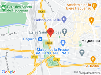 Plan Google Stage recuperation de points à Haguenau proche de Neuwiller-lès-Saverne