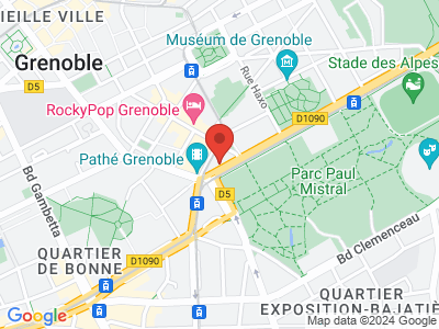 Plan Google Stage recuperation de points à Grenoble proche de Crolles