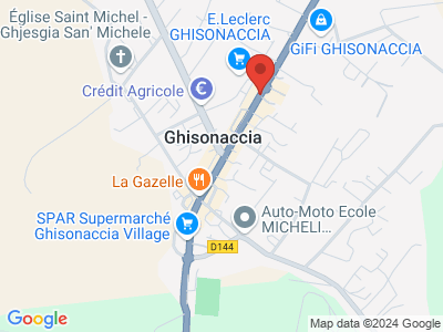 Plan Google Stage recuperation de points à Ghisonaccia proche de Ajaccio